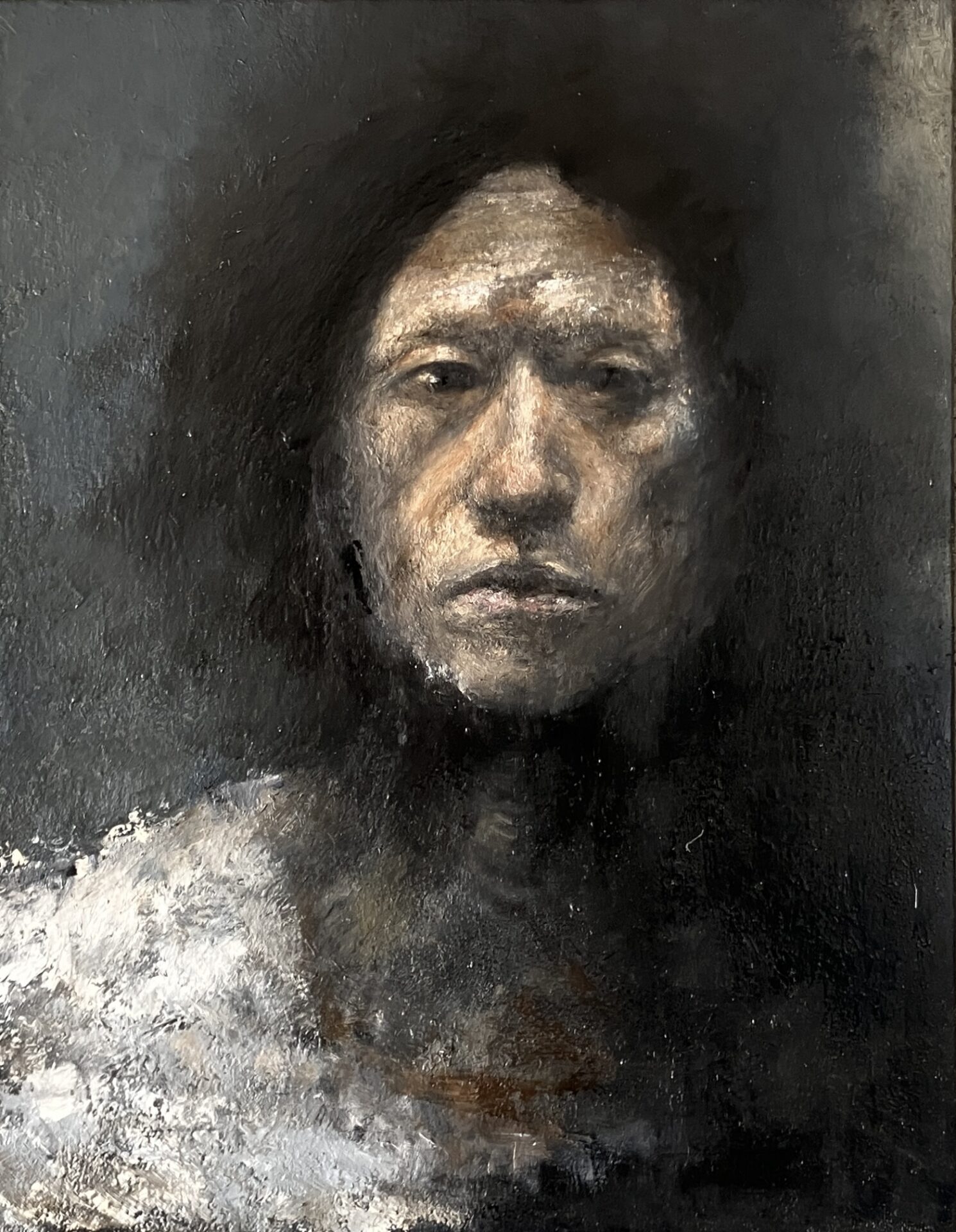 38ans – Self portrait – 】 - 絵画構築 - Painting analysis -